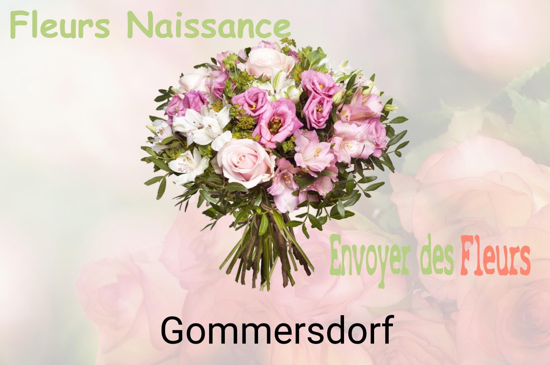 Bouquet de fleurs de naissance livré à Gommersdorf
