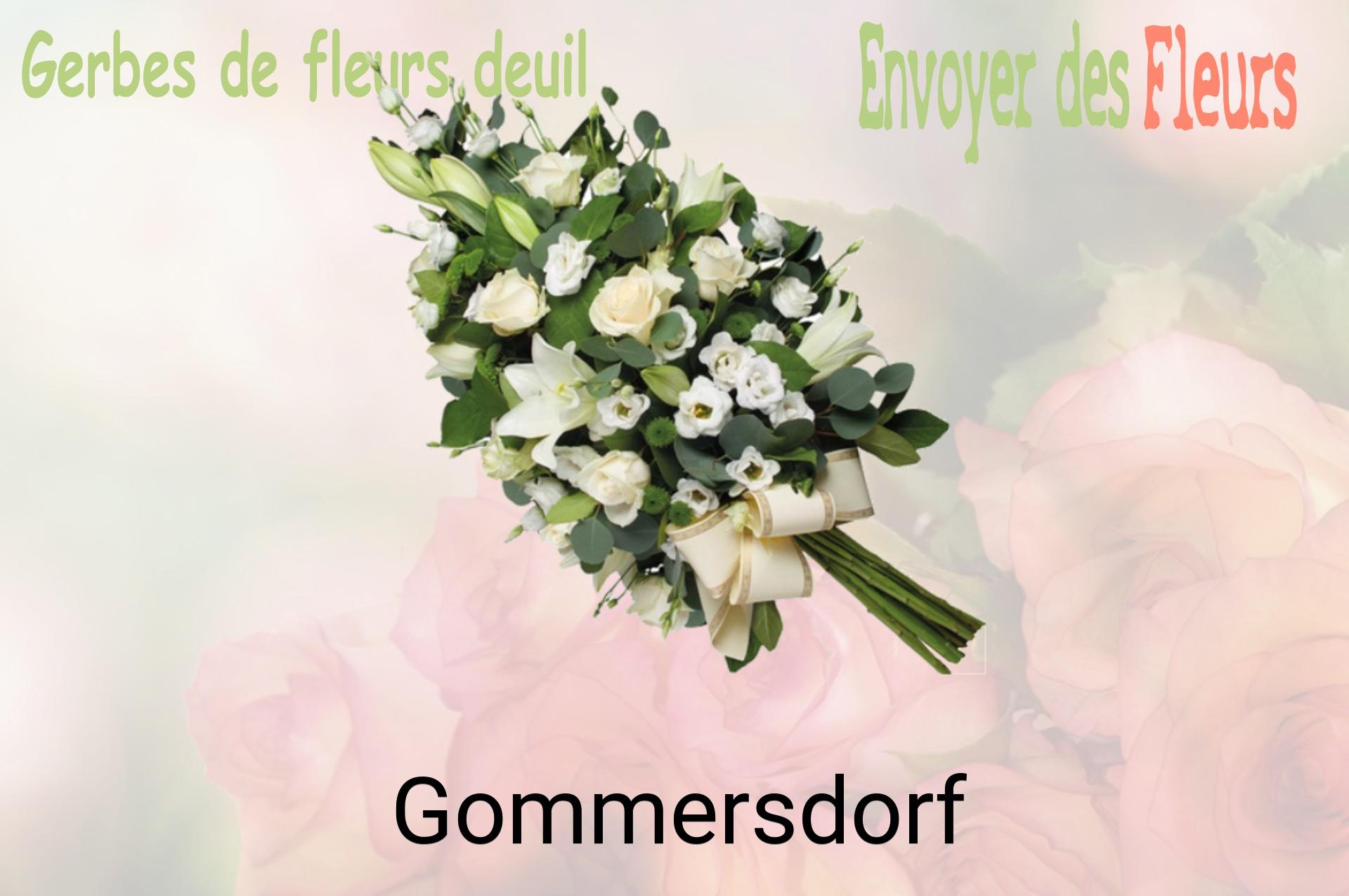 Gerbe de fleurs de deuil livrée à Gommersdorf